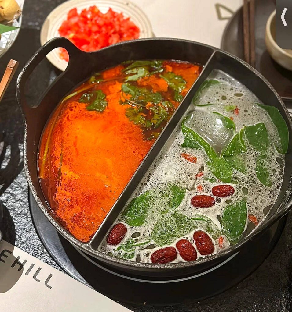 hot pot with divider