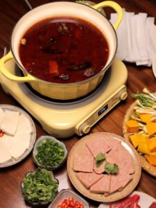 round hot pot