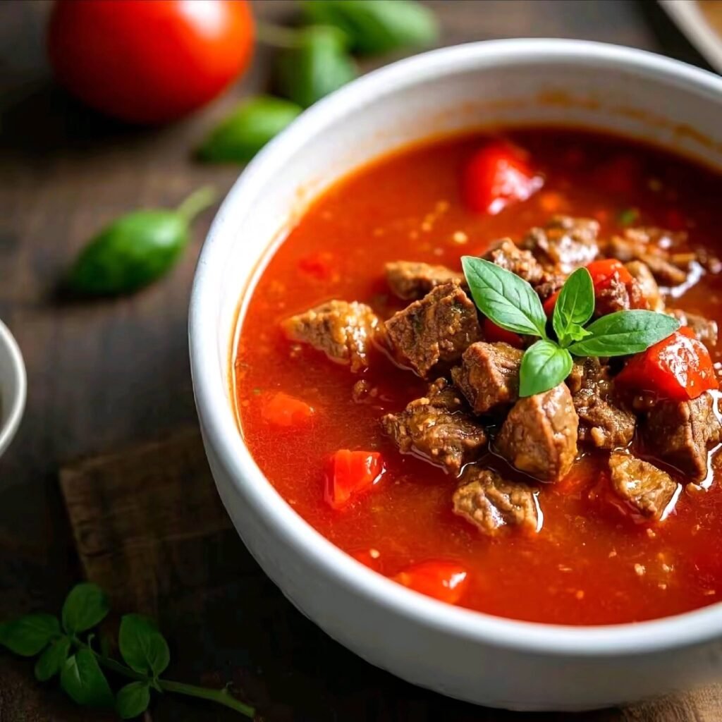 tomato beef hot pot